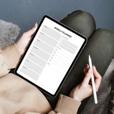 Weekly Digital Planner  Printable To-Do List  Download  Minimal Design