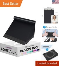 Black Poly Mailers 14.5x19" 400 Pcs Bulk Shipping Bags