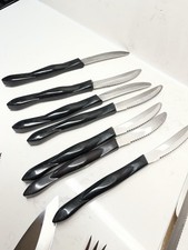 Cutco 1759 kd Steak Table Knife Brown Swirl Set Of 7 Made in USA Lot