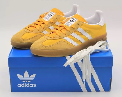 IE6606 adidas Originals Gazelle Indoor Crew Yellow Cloud White Almost (Men's) 10