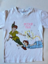 VTG Classic Peter Pan Kids Vintage T-Shirt Medium Short Sleeve White