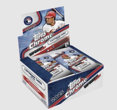 2025 TOPPS CHROME UPDATE SERIES HOBBY JUMBO BOX (3 AUTOS) Baseball