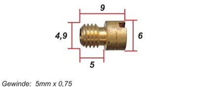 Hauptdüse für Mikuni Vergaser Super BN Suzuki Yamaha Kawasaki Serien Vergaser