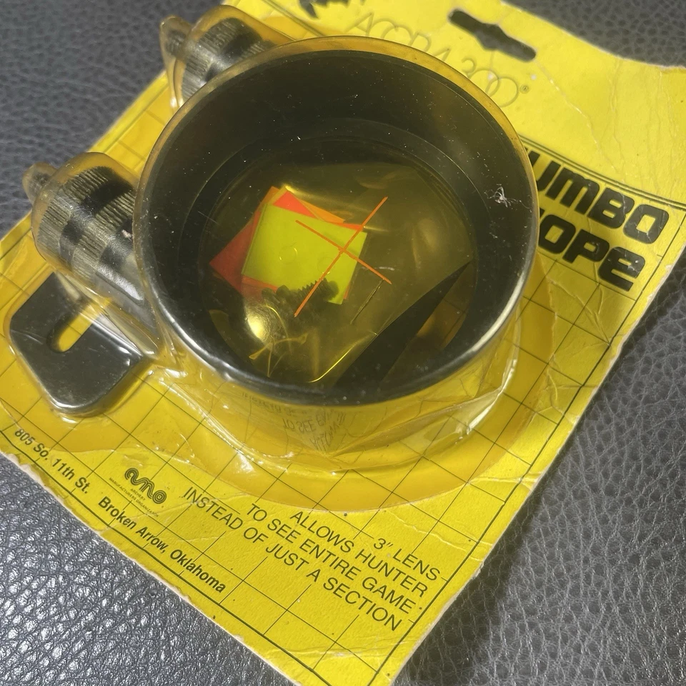 Accra 300 Jumbo Scope NOS 3” Lens w Mount Hunting Made USA New - Image 3 of 4