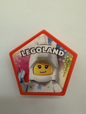 Legoland Pop Badge 2016 - Unicorn Girl Red Pentagon Badge