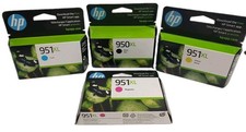 4-PACK HP GENUINE 950XL BLACK 951 COLOR INK OFFICEJET PRO 8610 SEALED Exp 2027