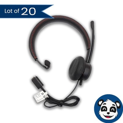 Lot of 20 Avaya L129 Magnetic Quick Disconnect Wired Mono Headset.  A 