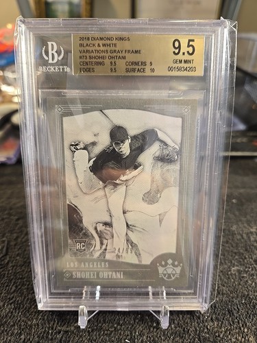 2018 SHOHEI OHTANI (RC) 24/99 SGC 9.5 Gem Mint Panini Diamond Kings #73 Var Gray