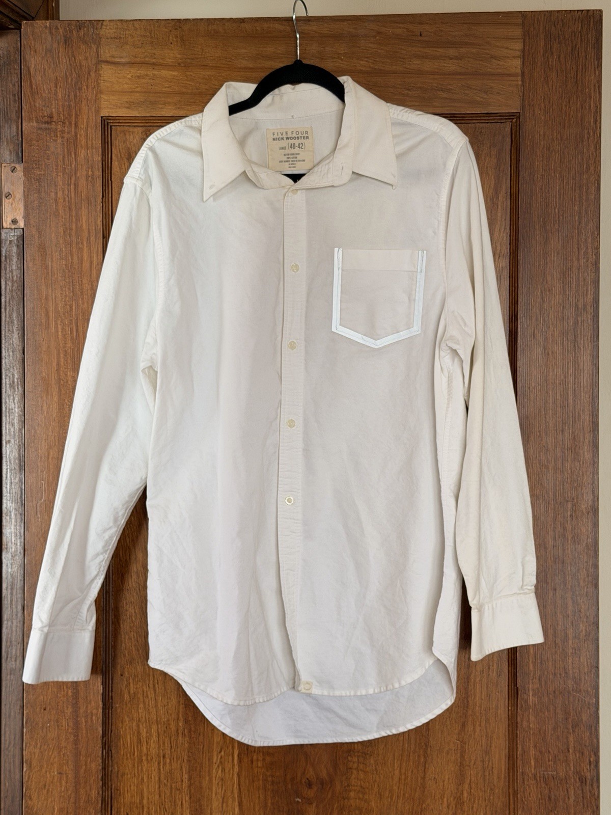 Five Four White Button-Up with flash photography … - image 2