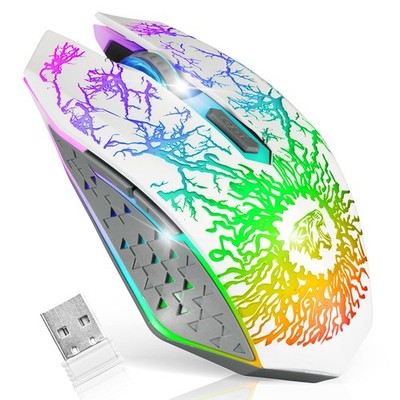 Wireless Gaming Mouse, Rechargeable Gaming Mouse, Silent Optical Mice with 2....