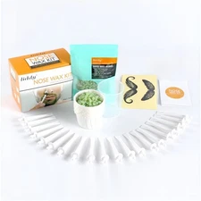 Nose Wax Kit Painless Nasal Ear Hair Removal Safe Hair Remover Kit for Men Women
