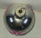 Vintage Mercury Glass JUMBO Shiny Brite Corning Christmas Mica Flower Ornament — photo 5