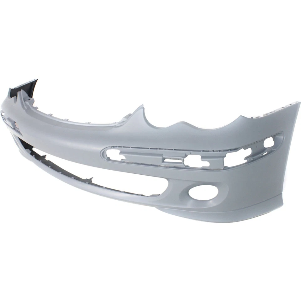 Cubierta de parachoques delantero para 2005-2007 M Benz C230 con orificios para faros antiniebla 06-07 C280 cebado Foto 2 de 4