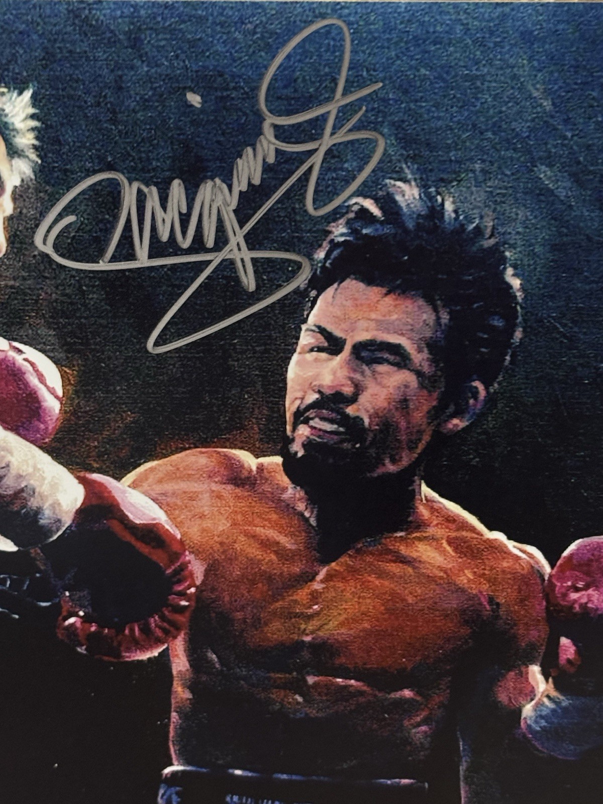MANNY PACQUIAO SIGNED AUTO 8x10 BOXING PHOTO Ricky Hatton PSA AUTHENTIC 252 view 2