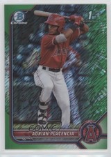 2022 Bowman Chrome Prospects Green Shimmer Refractor 72/99 Adrian Placencia 0fz3