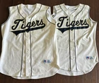 Lot of 2 Lakeland Tigers Minor League 1991 Game Worn Used Baseball Jerseys