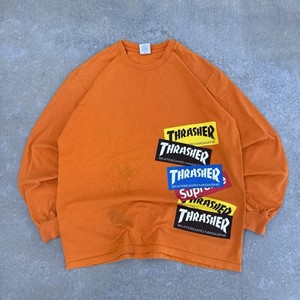 M オレンジ Supreme x Thrasher Sweater Orange Supreme Thrasher