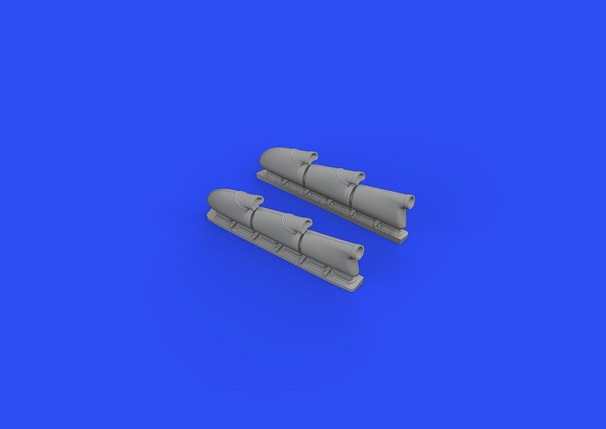Eduard Accessories 648667 - 1:48 Spitfire Mk.V Three-Stacks Exhausts Rounded