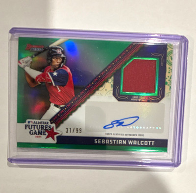 Topps Bowman's Best Sebastian Walcott FGRA-SW Auto Relic RC /250
