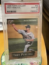 1996 Topps Gallery Troy Percival True RC PSA 10 ANGELS/World Series Champs 2002