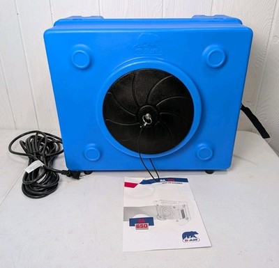 B-Air RA-650 HEPA Air Purifier Scrubber 3-Stage Filter 1/3 HP For Water Damage