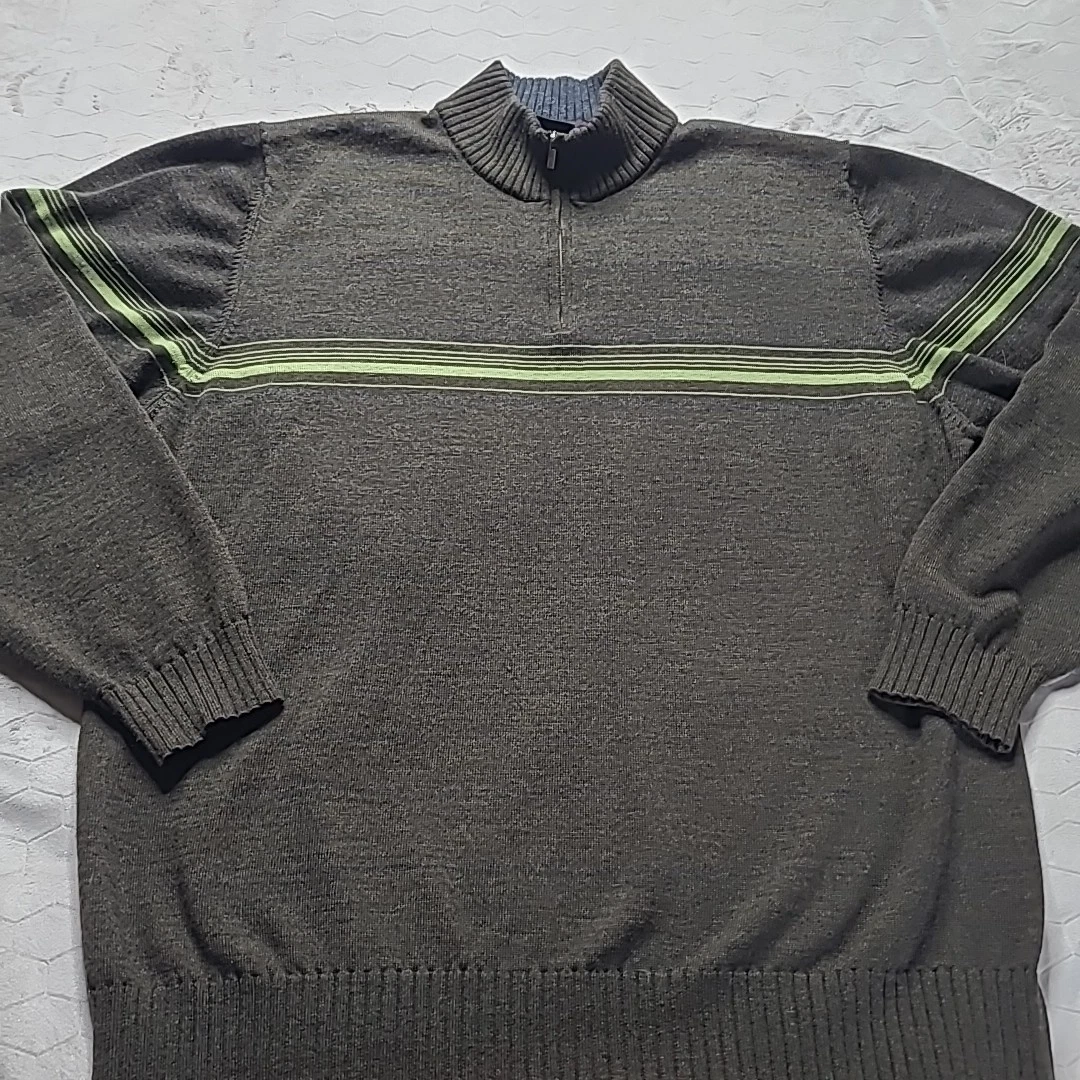 Nike Tiger Woods XXL 2XL Merino Wool 1/4 Zip Pullover Golf Sweater Layer Outdoor