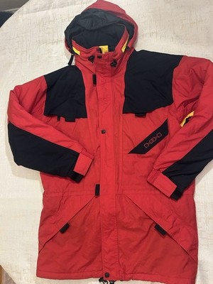 Vintage 90s Helly Hanson Equipe Ski Jacket-  Hooded Red Medium Thinsulate Tech
