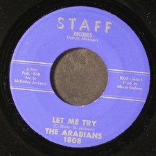 ARABIANS: let me try / today i kissed my new love STAFF 7" Single 45 RPM