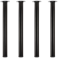 Metall Tischbeine 75Cm Verstellbar Schwarz 4 StüCk