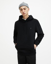 Allsaints Men  s Raven Oth Pullover Hoodie Black size L