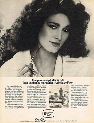ADVERTISING 1983 DR PAYOT cosmetics AUBELIA
