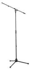 K&m 210/2-black Microphone Stand With 33" Boom And Tripod Base