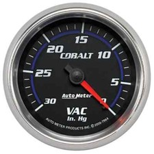Autometer 7984 2-58 Vacuum 0-30 In Hg Cobalt Autometer 7984 2-58 Vacuum 0-30 In Hg Cobalt