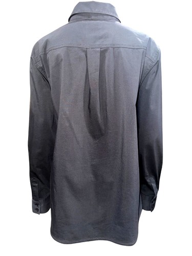 Chicos Black Button Up Tunic Shirt Chic Versatile Classic Long Sleeve Collar S 3 - Picture 3 of 9
