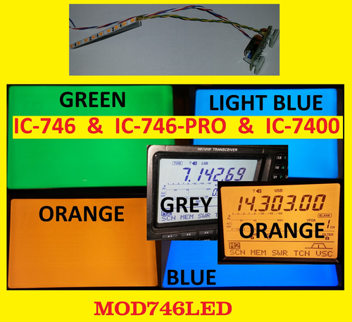 LED BackLight kit for FT1000 FT920 TS870 TS850 IC775 IC756PRO IC746 IC7400 TS450 - Zdjęcie 8 z 9