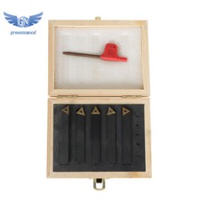 5Pcs 3/8" Carbide Indexable Turning Tool Lathe Tool Bit With Carbide Inserts