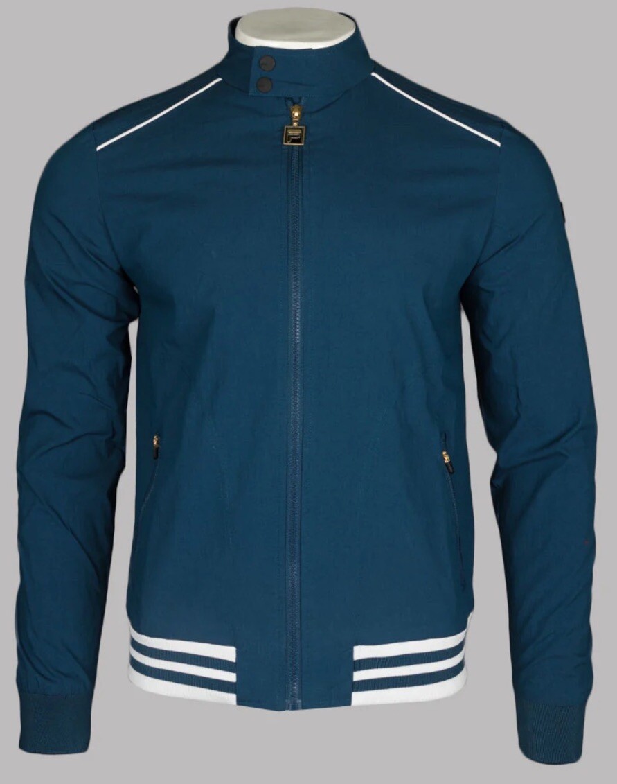 Giacca top uomo retrò con cerniera completa Fila Basso taglia small nuova con etichette