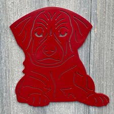 Puppy Metal Sign Cutout