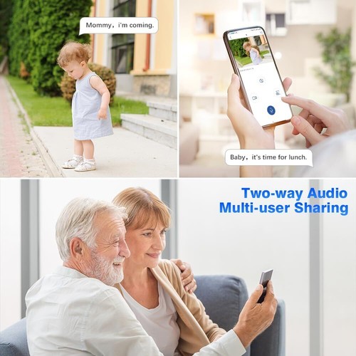 ctronics 2.5K 4MP Überwachungskamera Aussen WLAN mit Dual-Objektiv 2,4/5GHz WiFi - Bild 6 von 7