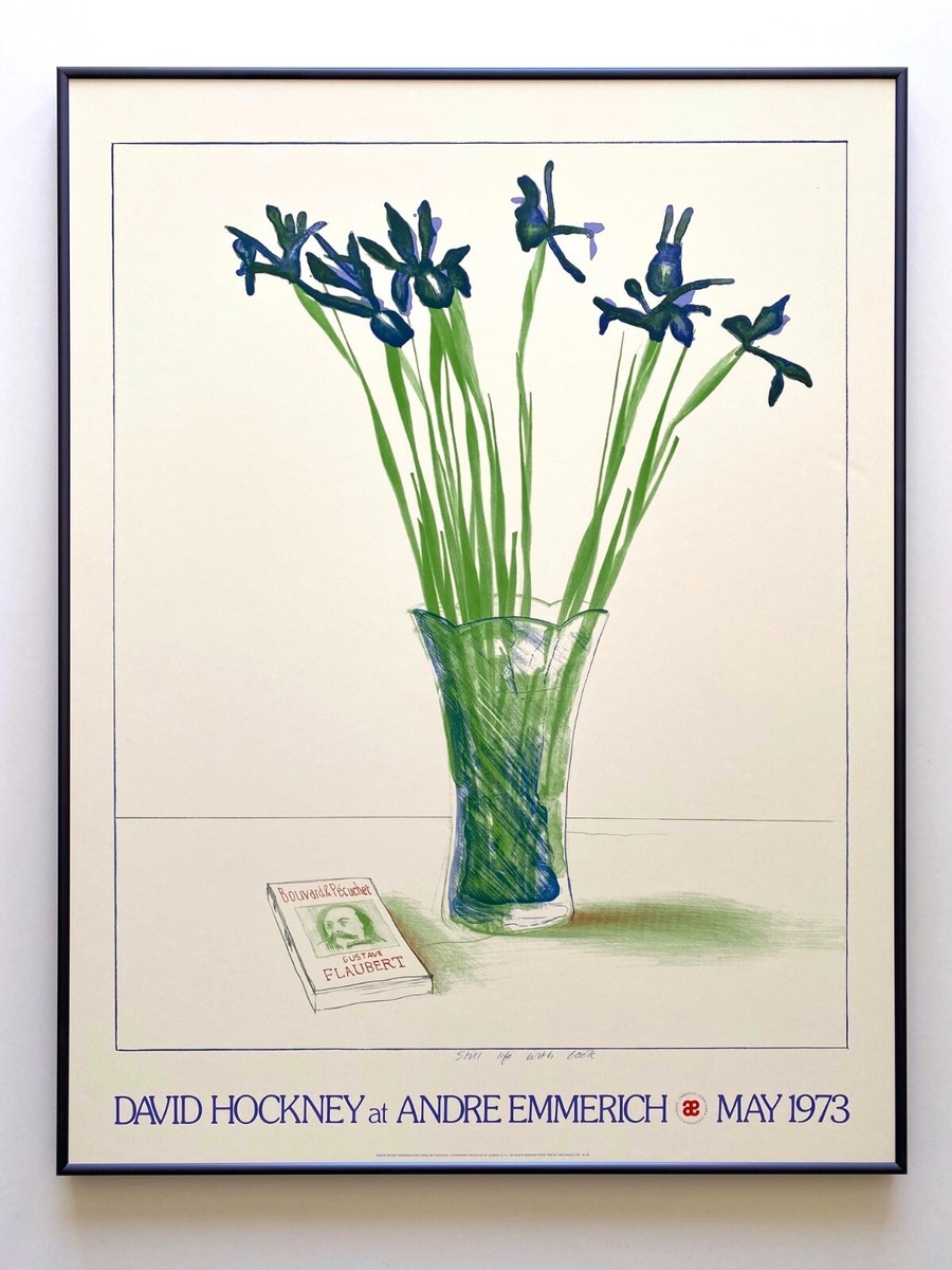 DAVID HOCKNEY RARE VINTAGE 1973 LITHOGRAPH PRINT FRAMED ICONIC
