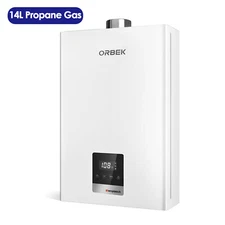 4.3 GPM 100,000BTU Tankless Hot Water Heater Propane Indoor On-demand