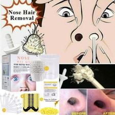 Nose Ear Hair Removal Waxing Wax Kit Easy Nasal Nostril Painless for Men Women