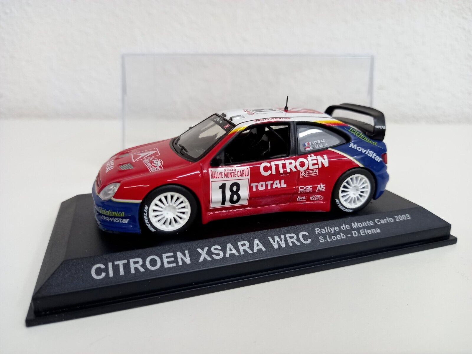Citroën Xsara WRC Loeb Elena cadeau idéal pour passionné de rallye miniature