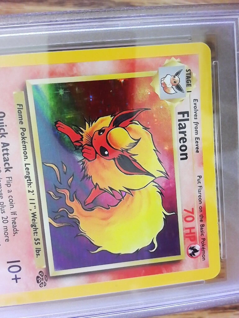 Flareon 3/64 JUNGLE SET Holo Rare Graded Pokemon Card - PSA 8 | eBay