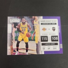 2021-22 Panini Contenders Basketball LeBron James Game Night Ticket #17