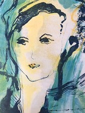 Quadro Ernesto Treccani serigrafia su lastra argento 800 vintage