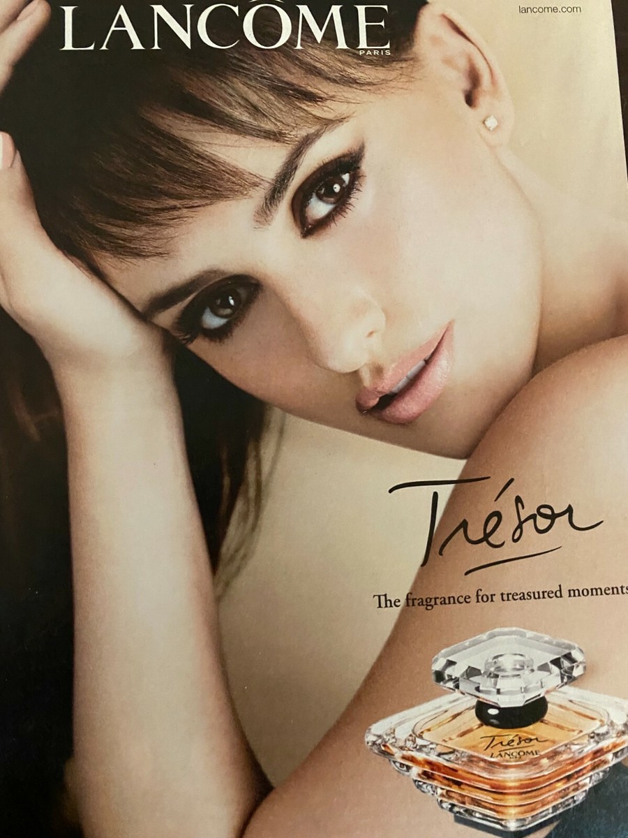 Penelope Cruz, Lancome Tresor Fragrance, Full Page Vintage Print