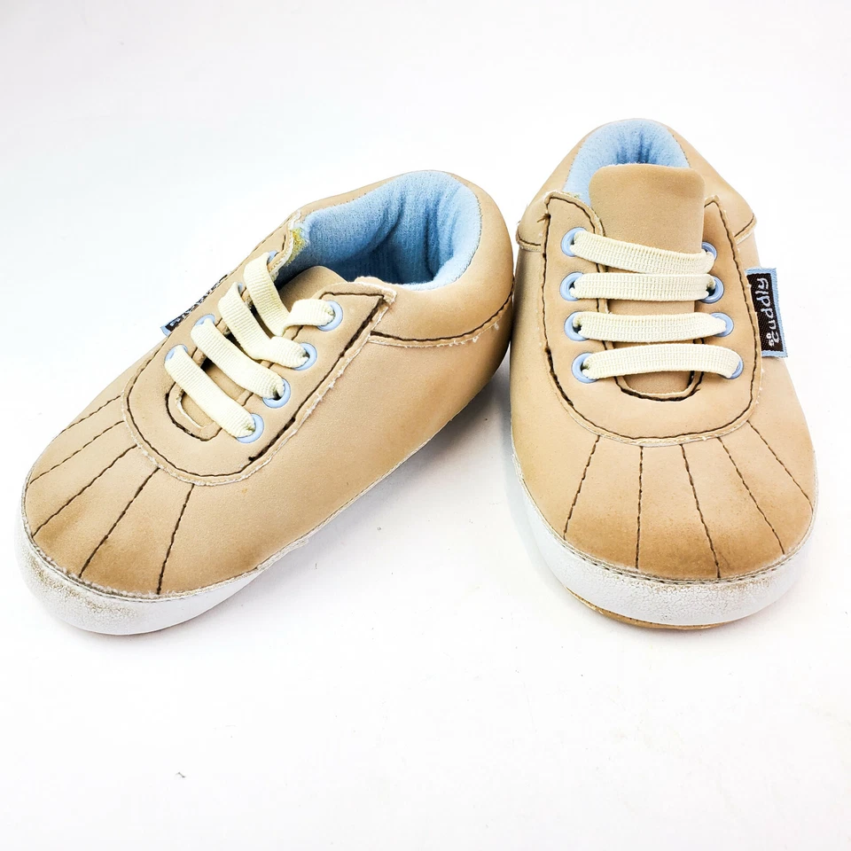 Carters Child of Mine Infant Boy Soft Sole Sneakers Size 6-9m Shoes Lot of 2 - Image 2 of 4