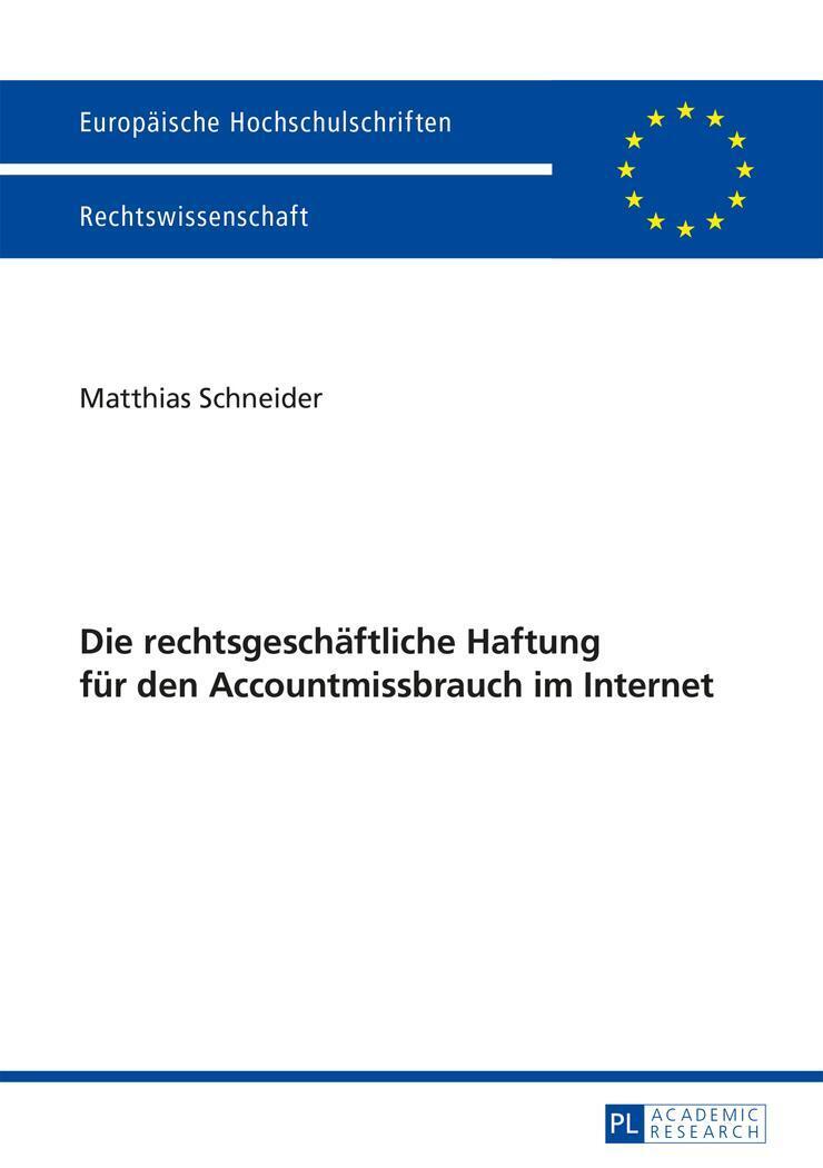 Thumbnail - Matthias Schneider | Die Rechtsgeschäftliche Haftung Für Den...