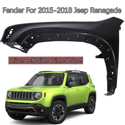 Front Driver Left Fender For 2015-2018 Jeep Renegade Primed w/ Molding Holes